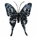 Antsiuvas prisiuvamas Drugelis; 24x31cm