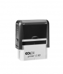 Antspaudas COLOP Printer C30, juodas korpusas, juoda pagalvėlė