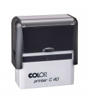Antspaudas COLOP Printer C40, juodas korpusas, juoda pagalvėlė