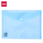 Aplankas - vokas DELI, A4, šviesiai mėlynos spalvos