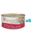 APPLAWS Cat Adult Chicken Breast with Duck in Broth pierś z kurczaka z kaczką w bulionie 6x156g