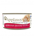 APPLAWS Cat Adult Chicken Breast with Duck in Broth vištienos krūtinėlė su antiena sultinyje 72x70g