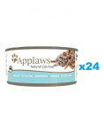 APPLAWS Cat Adult Tuna Fillet in Broth tuno filė sultinyje 24x156 g