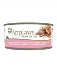 APPLAWS Cat Adult Tuna with Prawn in Broth tunas ir krevetės sultinyje 6x156 g
