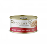Applaws Cat konservai su vištiena ir antiena sultinyje katėms : Pakuotė konservas - 70 g