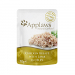 Applaws Cat Pouch in Jelly guliašas su vištiena ir ėriena katėms : Pakuotė konservas - 70 g