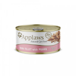 Applaws Cat Tuna Fillet with Prawn konservai su tunu ir krevetėmis katėms : Pakuotė konservas - 156 g