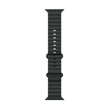 Apple 49mm Black Ocean Band - Natural Titanium Finish | Apple