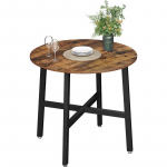 Apskritas "rustic" virtuvės stalas 80 x 80 cm