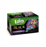 Arbata pakeliais LOYD SENSE juodoji, vaisių skonio, 20 vnt.