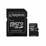 Atminties kortelė Kingston micro SD 64GB Class 10 +  SD dapteris