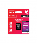 Atminties kortelė MICRO CARD cl 10 UHS I, 16GB + adapteris