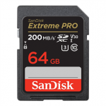 Atminties kortelė SanDisk Extreme Pro, UHS-I, SDXC, 64 GB