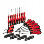 Atsuktuvų, tiksliųjų atsuktuvų ir antgalių rinkinys, 58vnt.