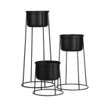 Augalų stovas RAMONA, juodos sp., 27,5 x 44,5 cm