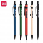 Automatinis pieštukas DELI 0.7mm, metalinis korpusas, įvairių spalvų