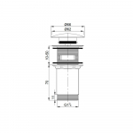 Automatinis praustuvo dugno vožtuvas Omnires A706BR