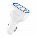 Automobilinis įkroviklis Dudao R7S, 3x USB, 18W (baltas)