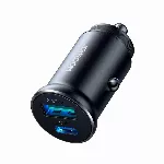 Automobilinis įkroviklis Joyroom CCN05 USB-C/USB-A 30W juodas