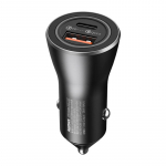 Automobilinis įkroviklis USB, USB-C "Remax RCC107" (juodas)