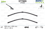 Automobilinis valytuvas VALEO SILENCIO CITROEN, MERCEDES-BENZ FLAT BLADE, 650 mm