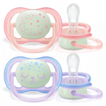 Avent Čiulptukas silikoninis nuo 0-6 mėn. N2 Naktinis M SCF376/12