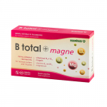 B total + Magne, B grupės vitaminų ir magnio kapsulės, N60