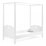 Balta vaikiška lova su baldakimu "Vipack Amori