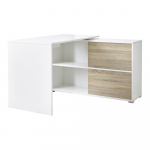 Baltas darbo stalas su stumdomomis durimis Germania Slide