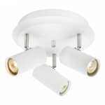 Baltas lubinis šviestuvas su metaliniu gaubtu 27x27 cm Costilla - Markslöjd