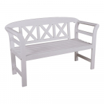 Baltas medinis sodo suolas Vancouver - Garden Pleasure