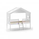 Baltas namelis / pakeliama vaikiška lova 90x200 cm Housebed - Vipack