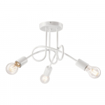 Baltas pakabinamas šviestuvas su 3 lemputėmis LAMKUR Camilla