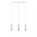 Baltas pakabinamas šviestuvas su metaliniu gaubtu 68x7 cm Costilla - Markslöjd