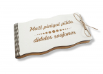 Baltas pinigų vokelis „Maži pinigai pildo dideles svajones“ V13