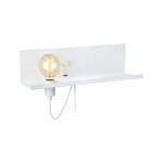 Baltas sieninis šviestuvas su USB įkrovimo stotele Markslöjd Multi