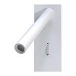 Baltas sieninis šviestuvas SULION Clara, aukštis 16,5 cm