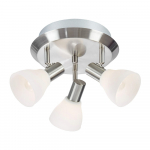 Baltos ir sidabrinės spalvos lubinis šviestuvas Markslöjd Vero, 33 cm