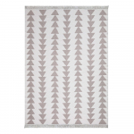 Baltos ir smėlio spalvos medvilninis kilimas Oyo home Duo, 80 x 150 cm