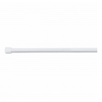 Baltos spalvos reguliuojamo ilgio dušo užuolaidų strypas InterDesign, 127-221 cm ilgio