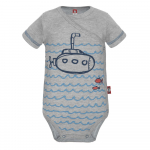 Bangelėmis puoštas smėlinukas trumpomis rankovėmis "Paplūdimys"