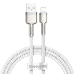 Baseus Cafule USB - Lightning laidas 2.4A 1m - Baltas