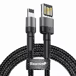 Baseus CALKLF-HG1 dvipusis USB Lightning kabelis 1.5A | 2m juodas