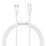 Baseus Superior Series USB – USB-C laidas 66W 1m – Baltas