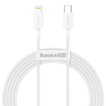 Baseus Superior serijos USB-C – Lightning laidas 20 W PD 2m – Baltas