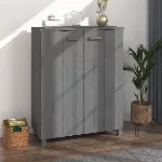 Batų spintelė HAMAR, tamsiai pilka, 85x40x108cm, pušies masyvas