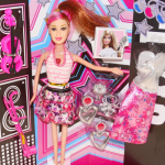 Beauty lelė Balta-violetinė