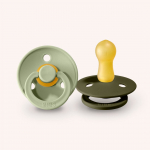 BIBS Colour čiulptukai Sage / Hunter Green 0-6 mėn, 2 vnt