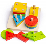 Bigjigs medinė lavinamoji formelių dėlionė (17 el.)