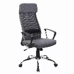 Biuro kėdė OFFICE4YOU DARLA, su porankais, pilkos sp. tekstilė
